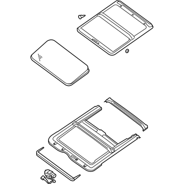 Nissan 91205-ET010 Sunroof Complete-Slide