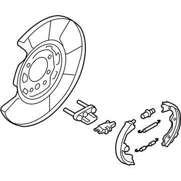 2010 Nissan GT-R Brake Backing Plate - 44000-JF05A