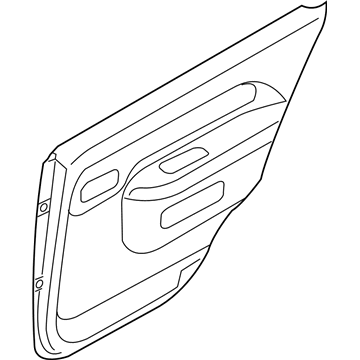 Nissan 82900-7Z110 Finisher Assy-Rear Door,RH