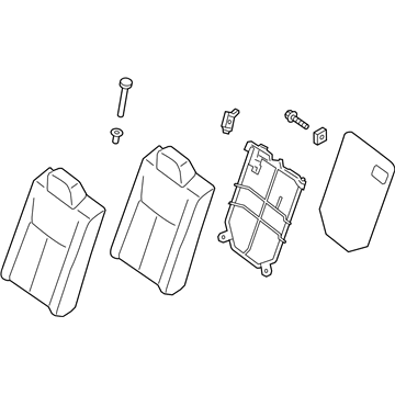 Nissan 88600-3YU5A Back Assy-Rear Seat