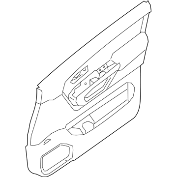 Nissan 80901-EZ38B Finisher Assy-Front Door,LH