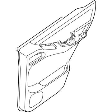 Nissan 82900-ZL01A Finisher Assy-Rear Door,RH