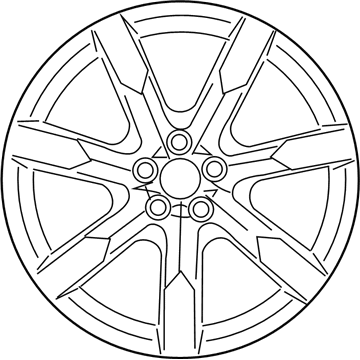 Nissan D0300-JF10B Aluminum Wheel