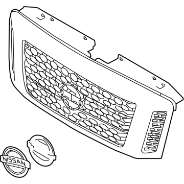 Nissan 62310-EZ00C GRILLE ASSY-FRONT