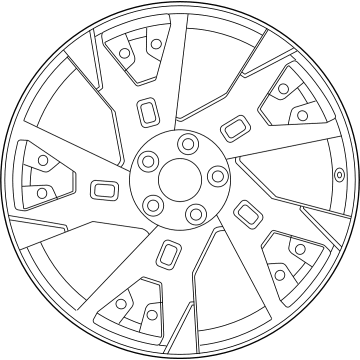 Nissan D0C00-5MR3C WHEEL-ALUMINUM