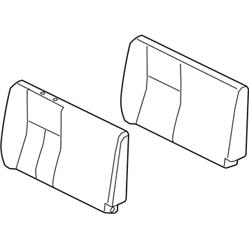 Nissan 88600-EZ39A Back Assy-Rear Seat,RH