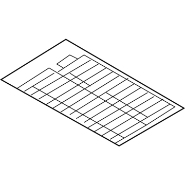 Nissan 24313-6GP0A LABEL-FUSE BLOCK