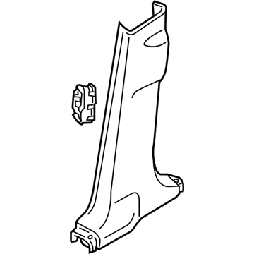 Nissan 76937-1AA0B GARNISH-Lock Pillar,Lower LH