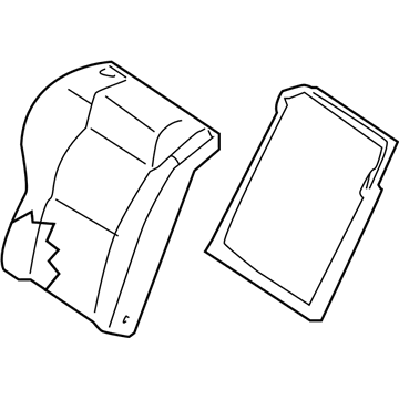 Nissan 88600-6Z410 Back Assy-Rear Seat,RH