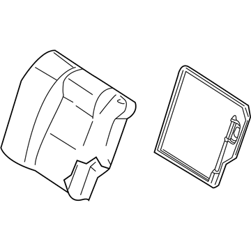 Nissan 88650-ZG51A Back Assy-Rear Seat,LH