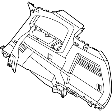 Nissan 84950-6TA0A Finisher-Luggage Side,Lower RH