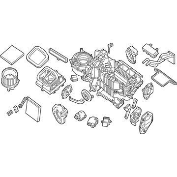 Nissan 27210-9BP1B Blower Assembly-Air Conditioner