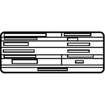 Nissan 14805-1FS0A Emission Label