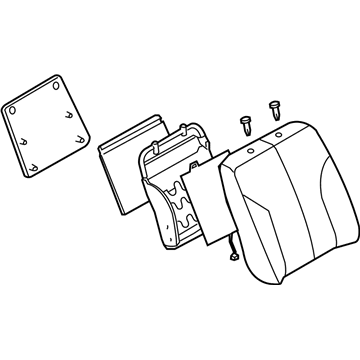 Nissan 87600-ZK30B Back Assy-Front Seat