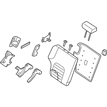 Nissan 88600-9CF2E Back Assy-Rear Seat