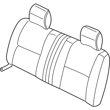 Nissan 88620-9Z710 Trim Assembly-Rear Seat Back