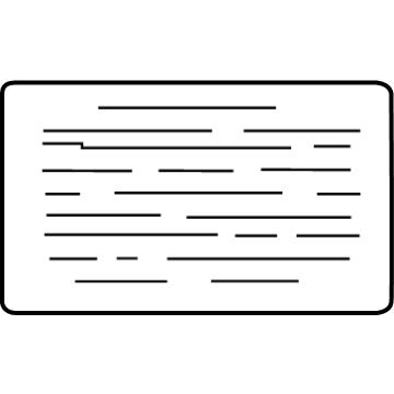 Nissan 27090-EZ31B Label-Caution,Air Conditioner