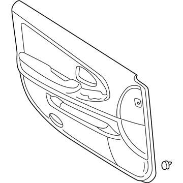 Nissan 80901-5Y865 Finisher Assy-Front Door,LH