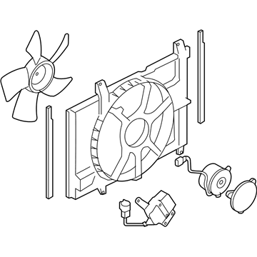 Nissan Versa Radiator fan - 21481-EL30A