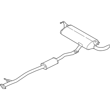 Nissan 20100-6MT0A MUFFLER ASSY-EXHAUST,MAIN