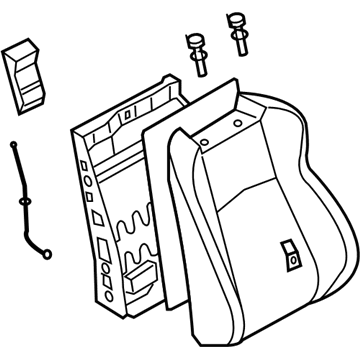 Nissan 87600-CD062 Back Assy-Front Seat