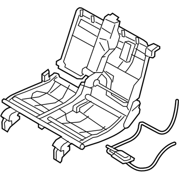 Nissan 88060-6JL0A Frame & Power Unit-Rear Seat,LH