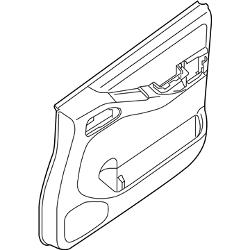 Nissan 80901-EA265 Finisher Assy-Front Door,LH