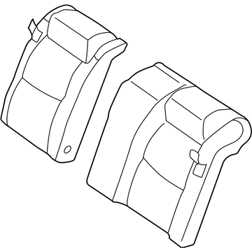 Nissan 88650-1Z103 Back-Rear Seat LH