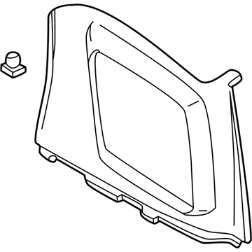 Nissan 76934-0W010 Finisher-Luggage Side,Upper RH