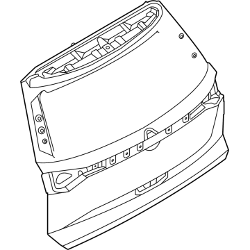 Nissan 90150-6TA0A Door Assy-Back,Outer