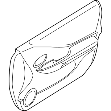 Nissan 80900-JA00A Finisher Assy-Front Door,RH