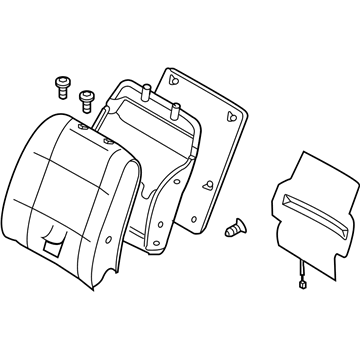 Nissan 87600-ZF266 Back Assembly-Front Seat With Side Air Bag