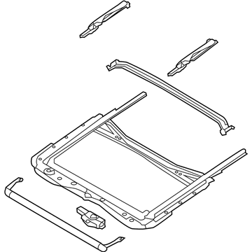 Nissan 91306-1JA1A Rail Complete-SUNROOF