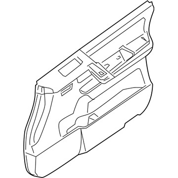 Nissan 80900-7S300 Finisher Assy-Front Door,RH