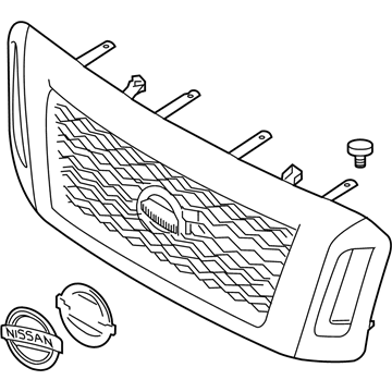 Nissan 62310-EZ95C Grille Radiator