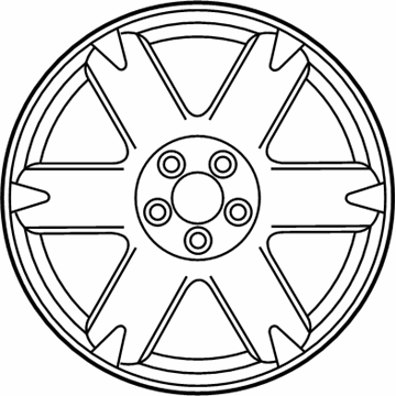 Nissan 40300-CA127 Wheel-Aluminum