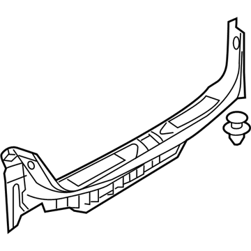 Nissan 84992-1GR0A Plate-Trunk,Rear