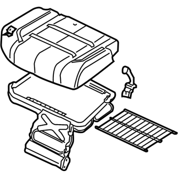 Nissan 88350-ZV50C Cushion Assy-Rear Seat,LH