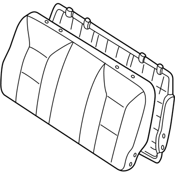 Nissan 89600-7B122 Back Assy-3RD Seat