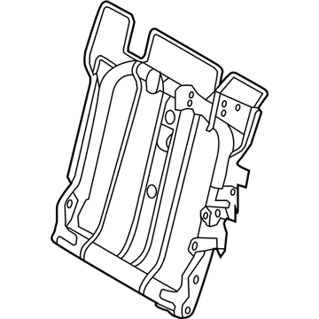 Nissan 89651-1JA0D Frame Assembly-B Seat Back LH