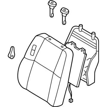 Nissan 87650-0W022 Back Assy-Front Seat