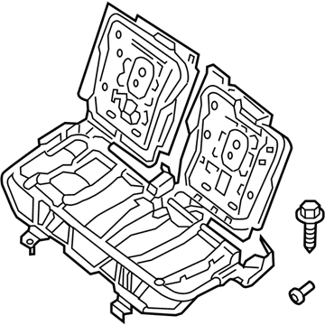 Nissan 89601-3JA0A Frame Assembly-3RD Seat Back