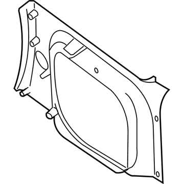 Nissan 76934-7Z010 Finisher-Luggage Side,Upper RH