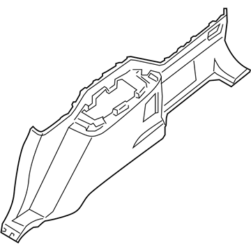 Nissan 84952-ZQ00B Finisher-Luggage Side Lower,Front RH