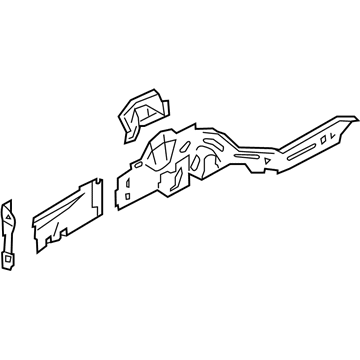 Nissan 75131-CD000 Plate-Closing,Front Side Member LH