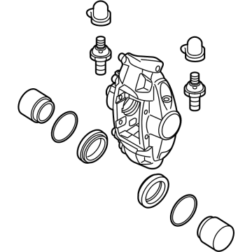 Nissan Z Brake Caliper Repair Kit - 44011-6GP2A