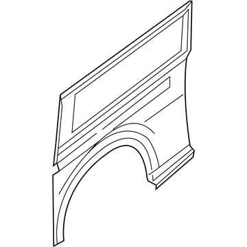 Nissan 76036-1PA0F Body-Side Outer Rear RH