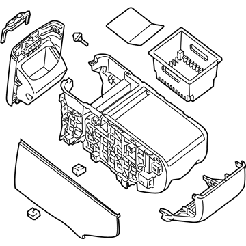 Nissan Quest Center Console Base - 96915-ZM70B