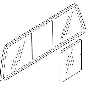 Nissan 79700-3S521 Glass-Rear Window