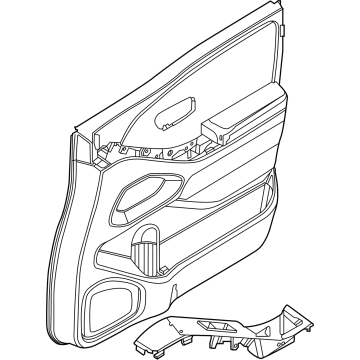 Nissan 80901-9BV4C FINISHER ASSY-FRONT DOOR,LH